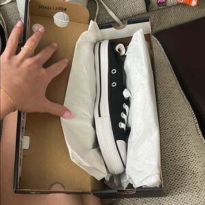 Black and White Converse  Sneakers
